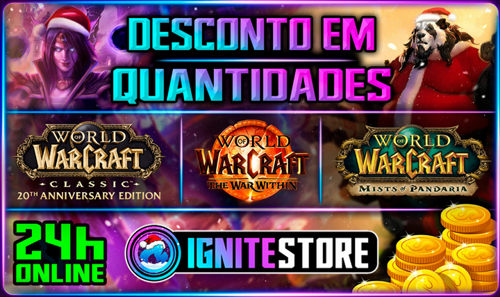 Gold WORLD OF WARCRAFT RETAIL, CLASSIC, HARDCORE SOD e ANIVERSARIO